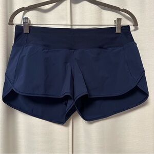 Lululemon Speed Short (H2O) (2.5") Hero Blue Size 6 Water Shorts Dark Navy